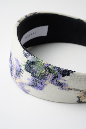 Floating flower lace headband (Ivory)