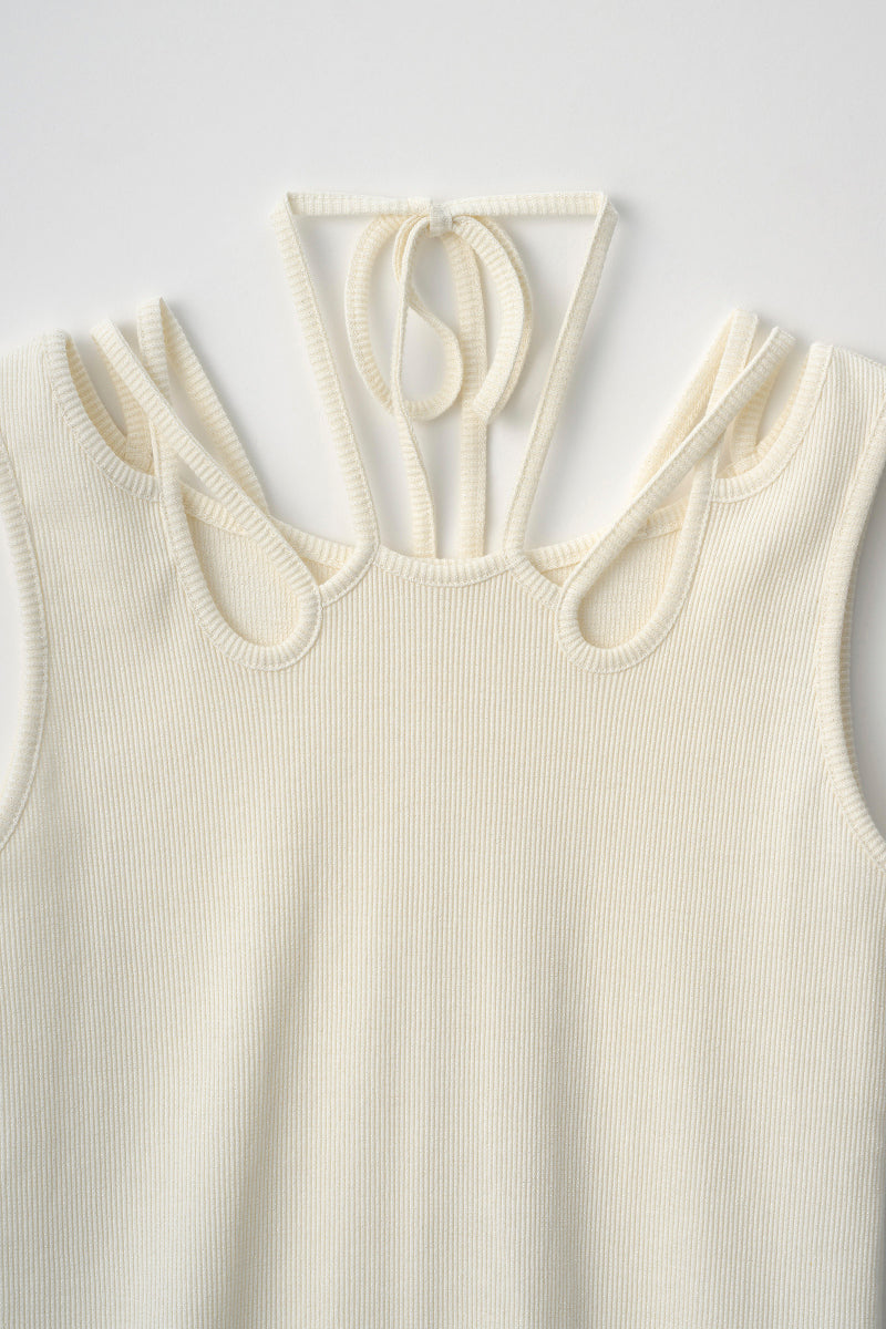 Glitter ivy tank (White)