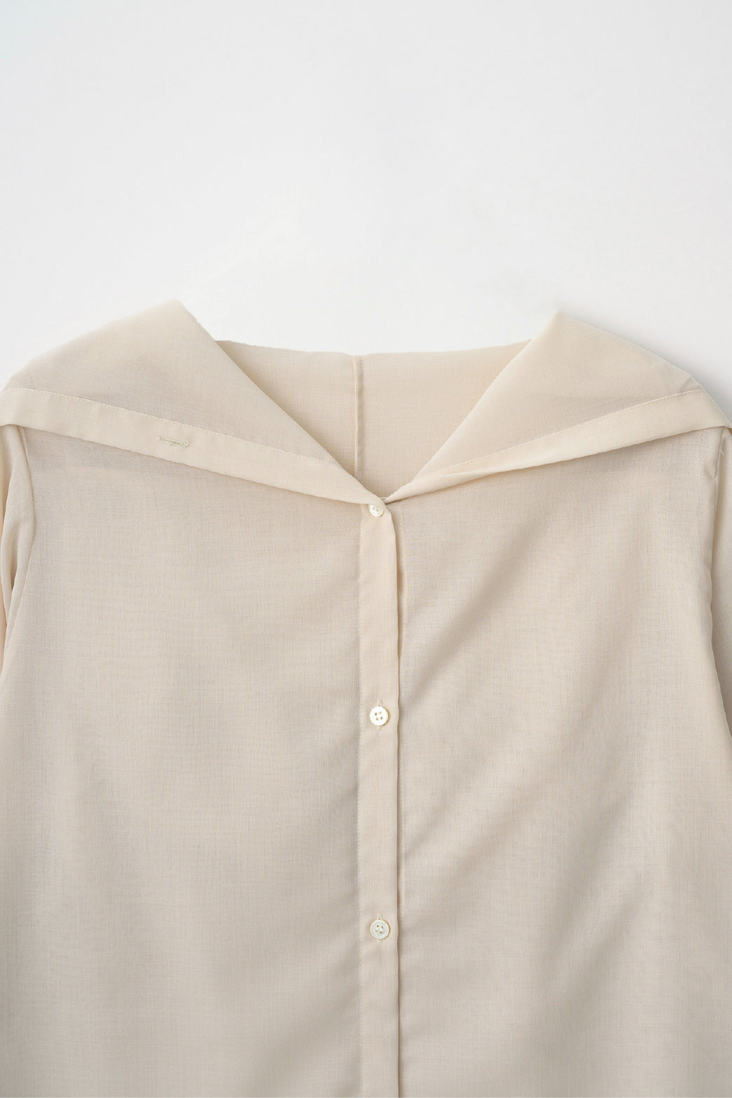 Float hood shirt (Beige)