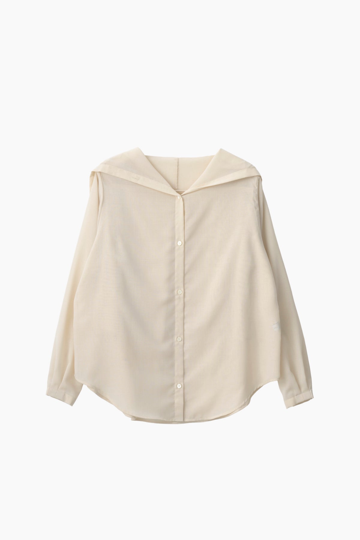 Float hood shirt (Beige)