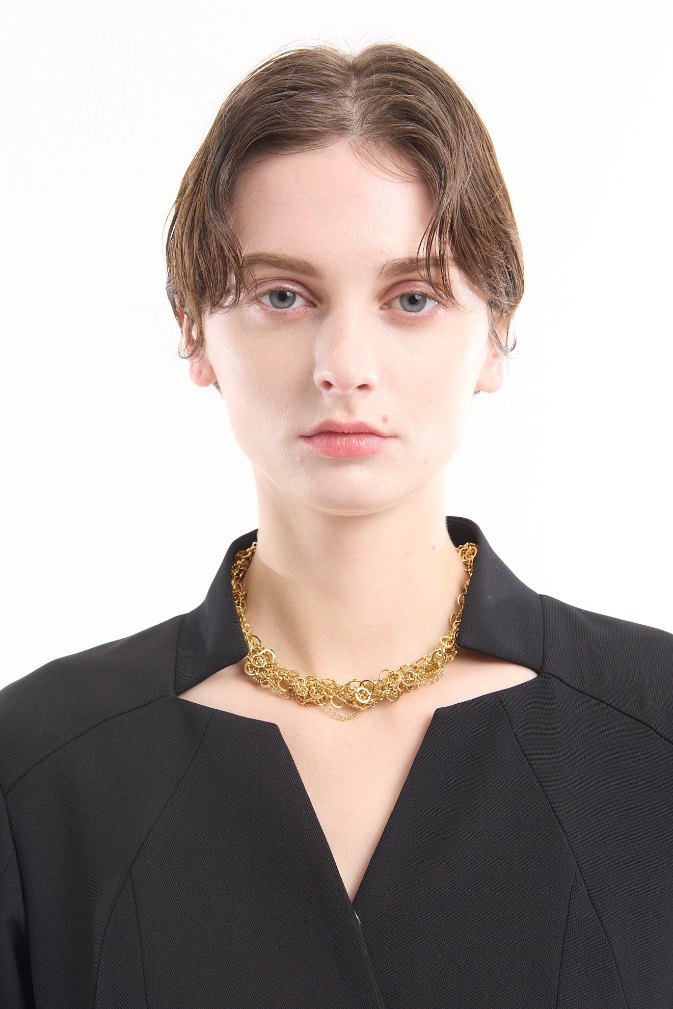 Twist chain necklace (Gold)
