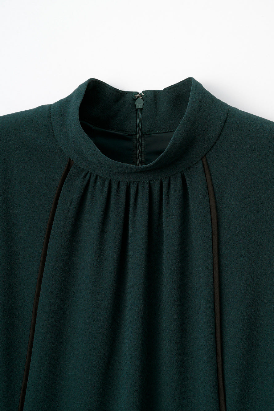 Petal sleeve lace dress (Green)