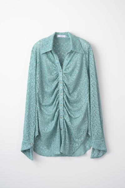 Stretch lace shirt (Mint)