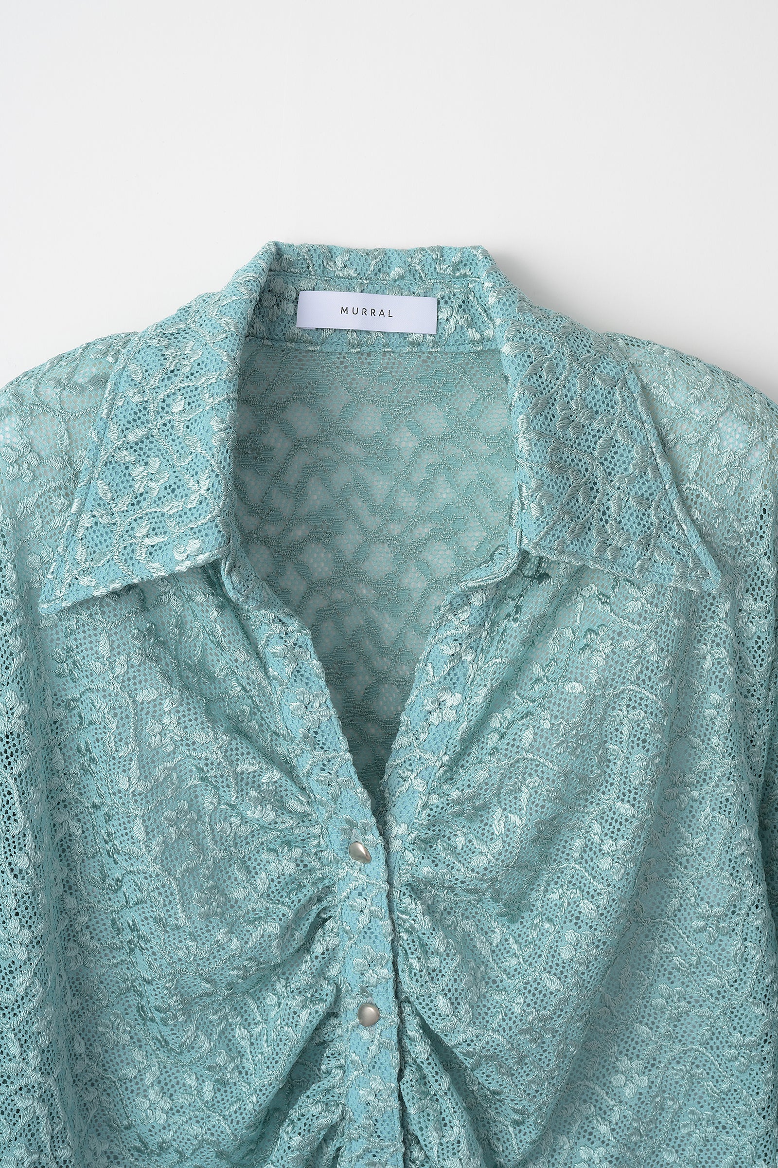 Stretch lace shirt (Mint)