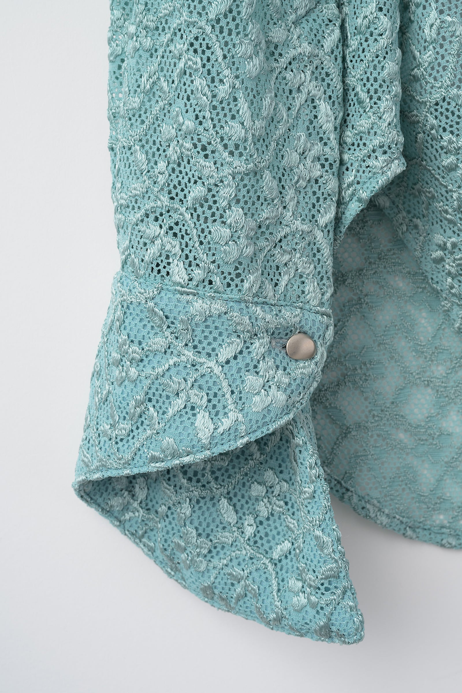 Stretch lace shirt (Mint)