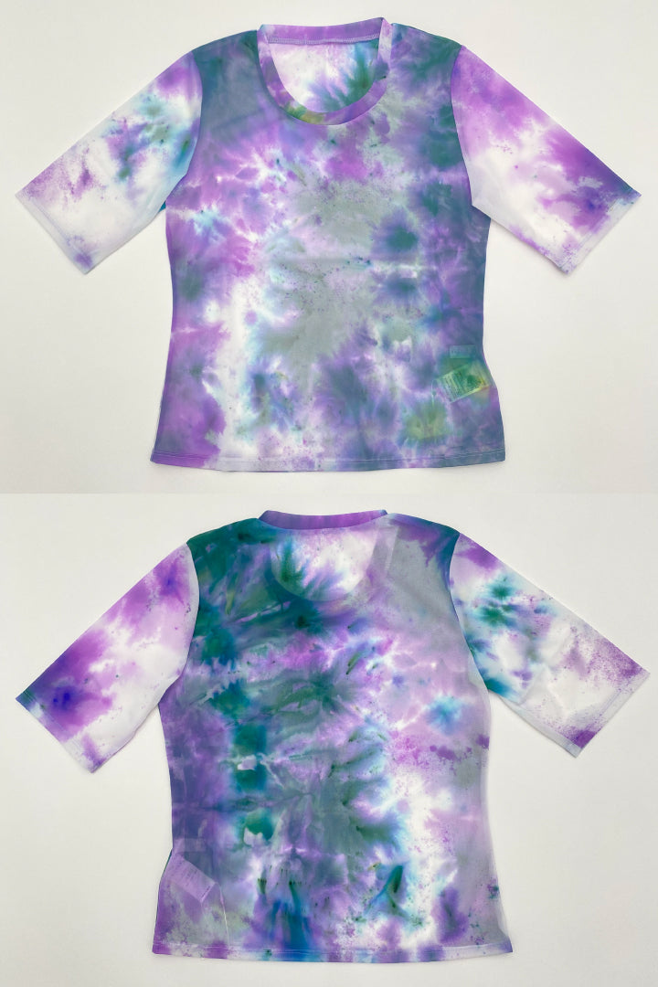 "Wake" sheer top  (Purple)