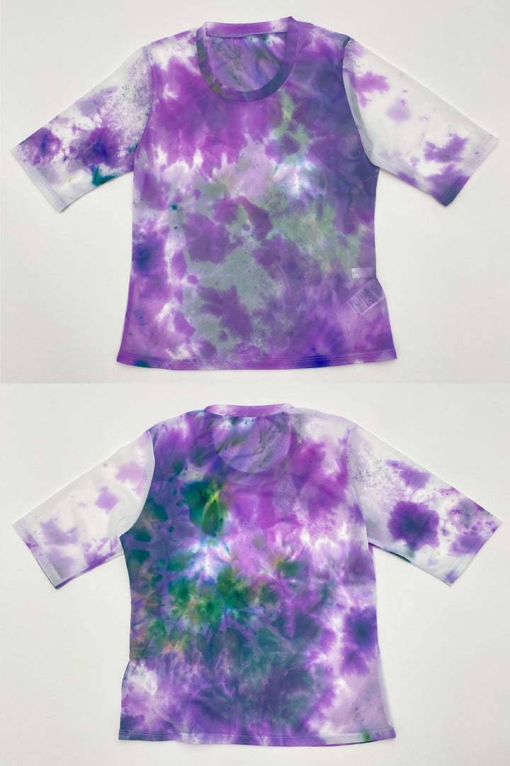 "Wake" sheer top  (Purple)