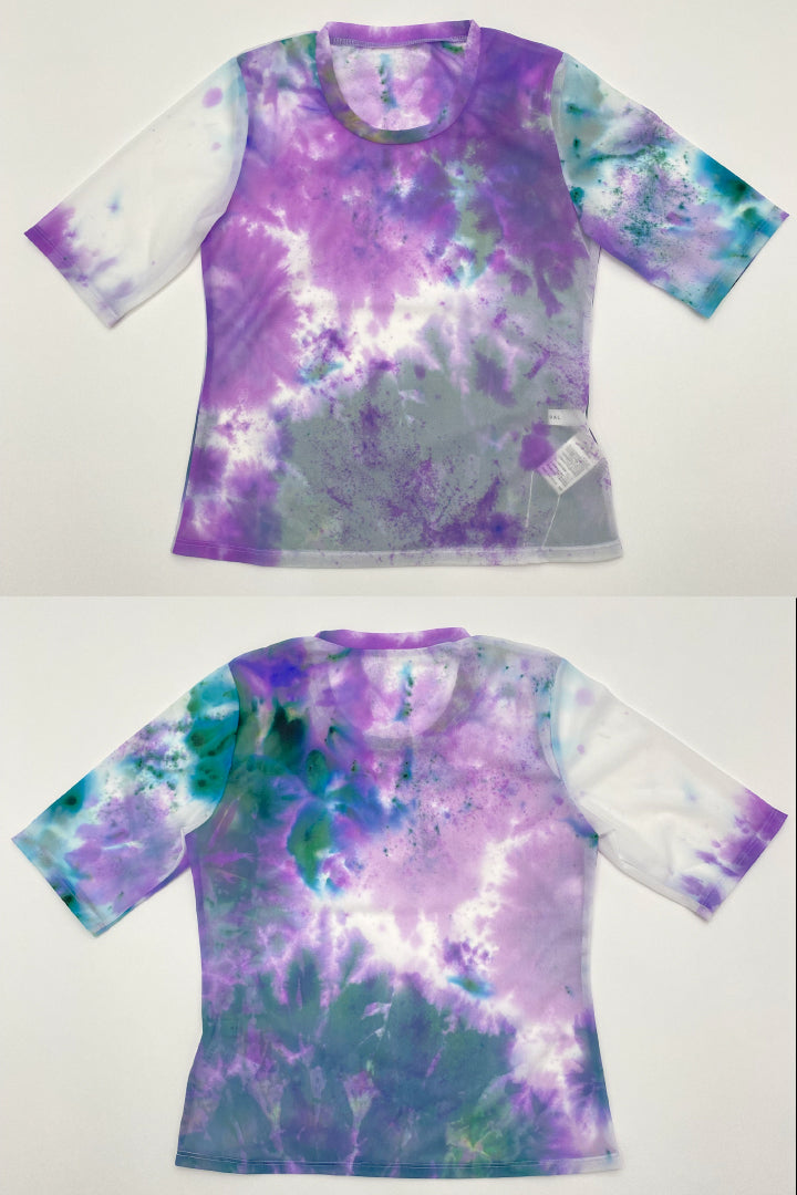 "Wake" sheer top  (Purple)