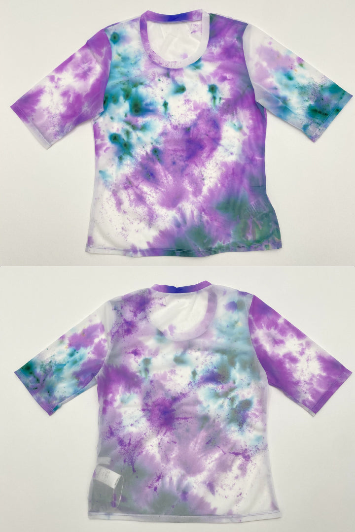 "Wake" sheer top  (Purple)