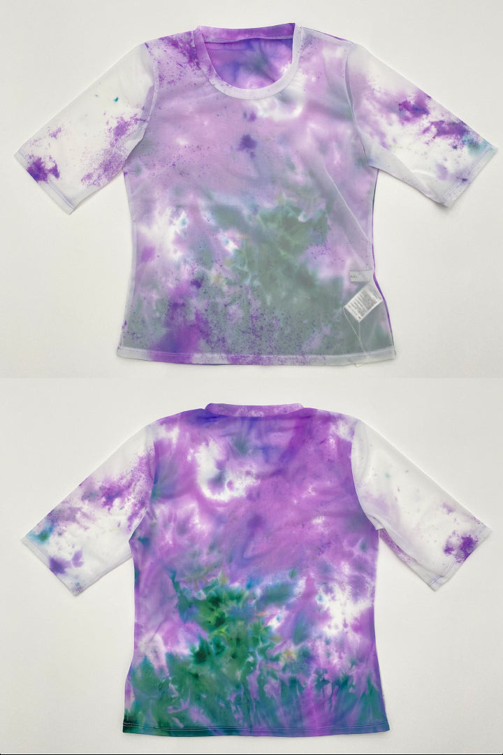 "Wake" sheer top  (Purple)
