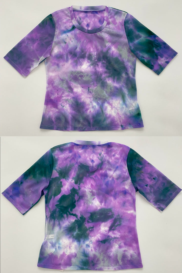 "Wake" sheer top  (Purple)