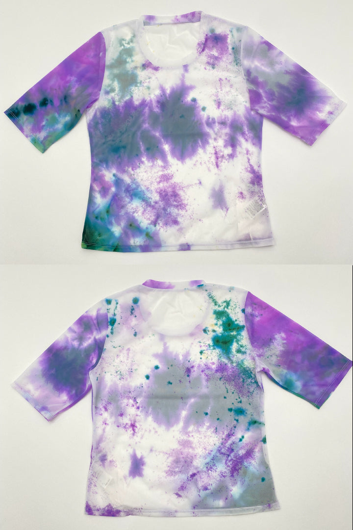"Wake" sheer top  (Purple)