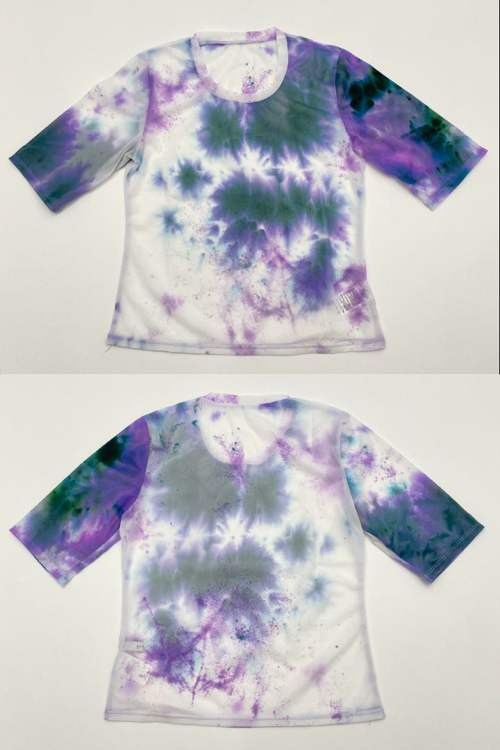 "Wake" sheer top  (Purple)