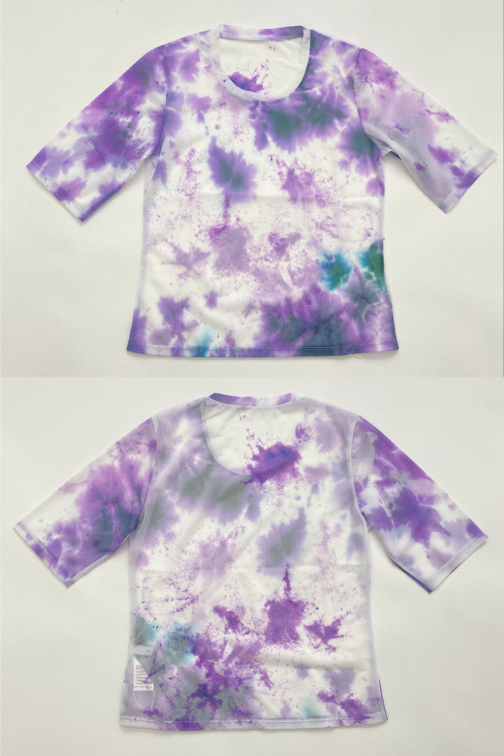 "Wake" sheer top  (Purple)