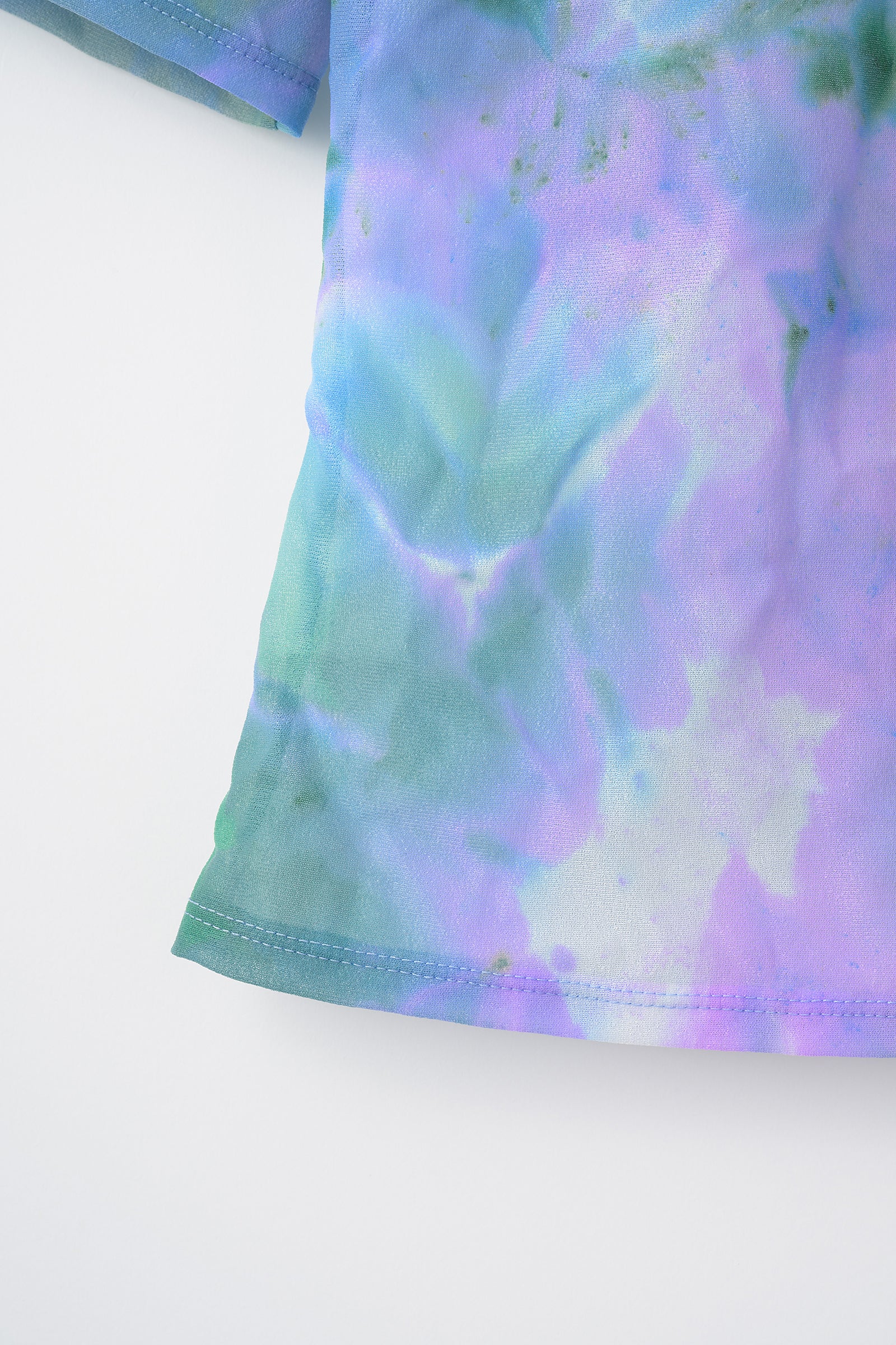 "Wake" sheer top  (Purple)