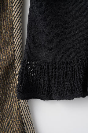 Pigment knit cardigan (Black)
