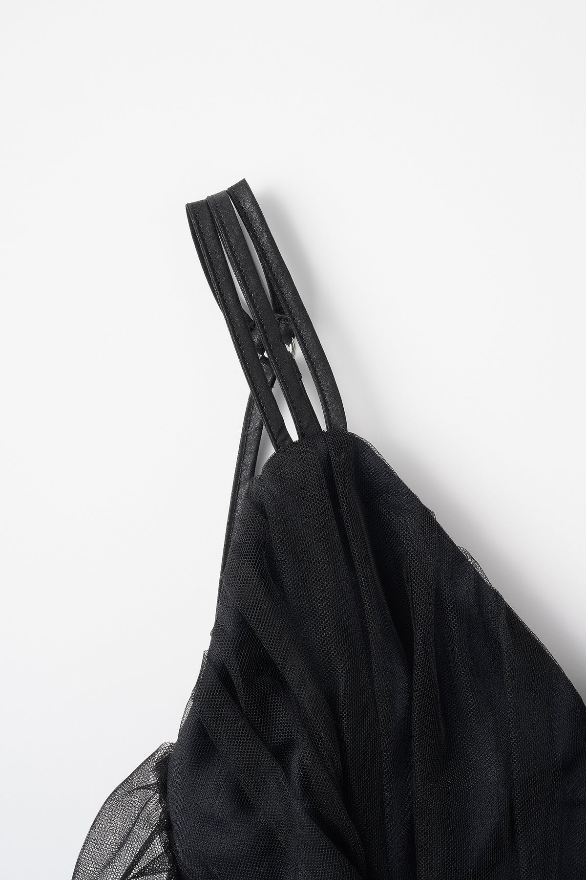 Flutter tulle bustier (Black)