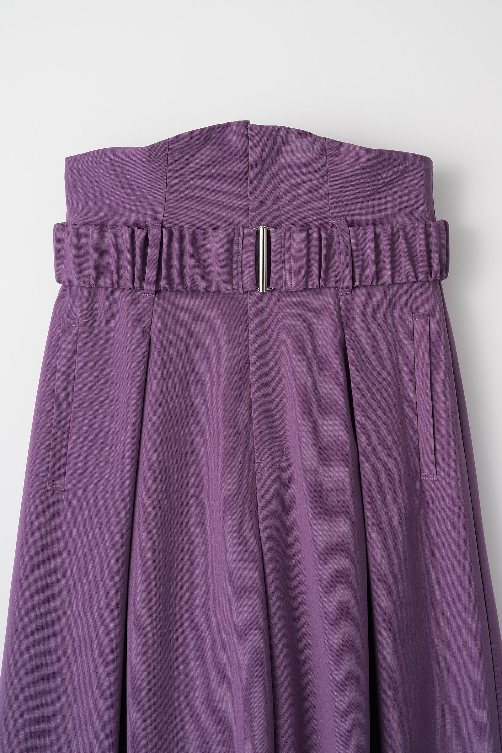 Contrast wide slacks (Purple)