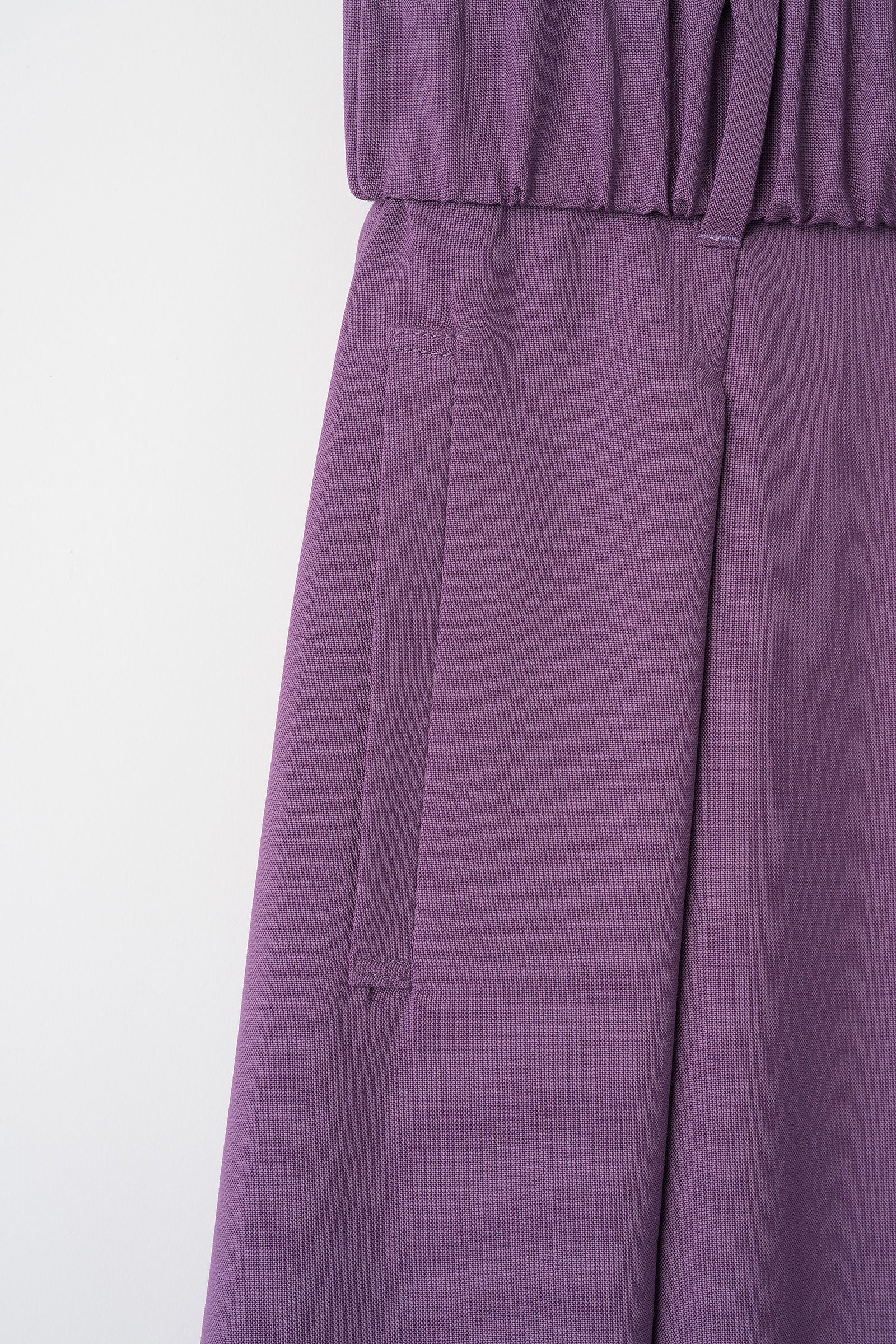Contrast wide slacks (Purple)