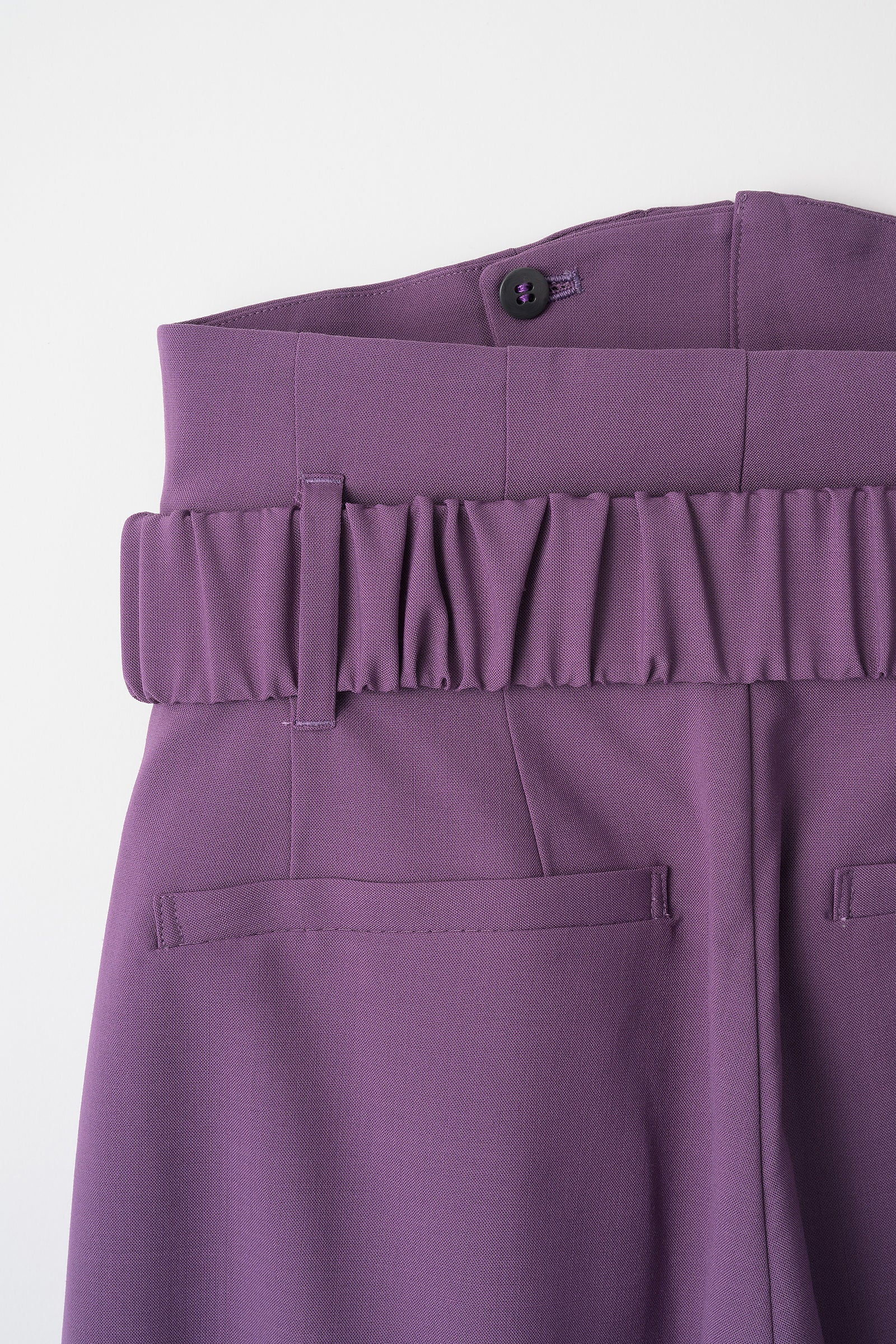 Contrast wide slacks (Purple)