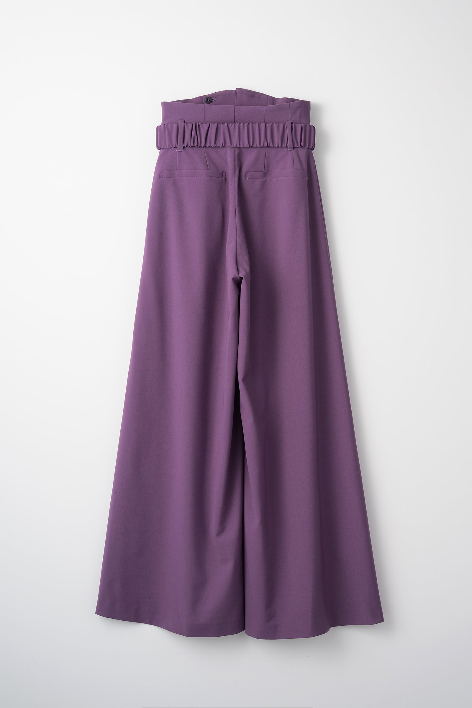 Contrast wide slacks (Purple)
