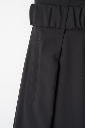 Contrast wide slacks (Black)