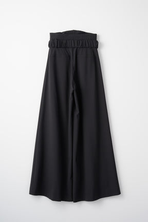 Contrast wide slacks (Black)
