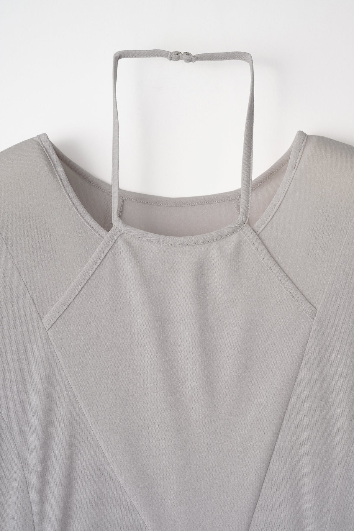 Leaf vein jersey dress (Gray)