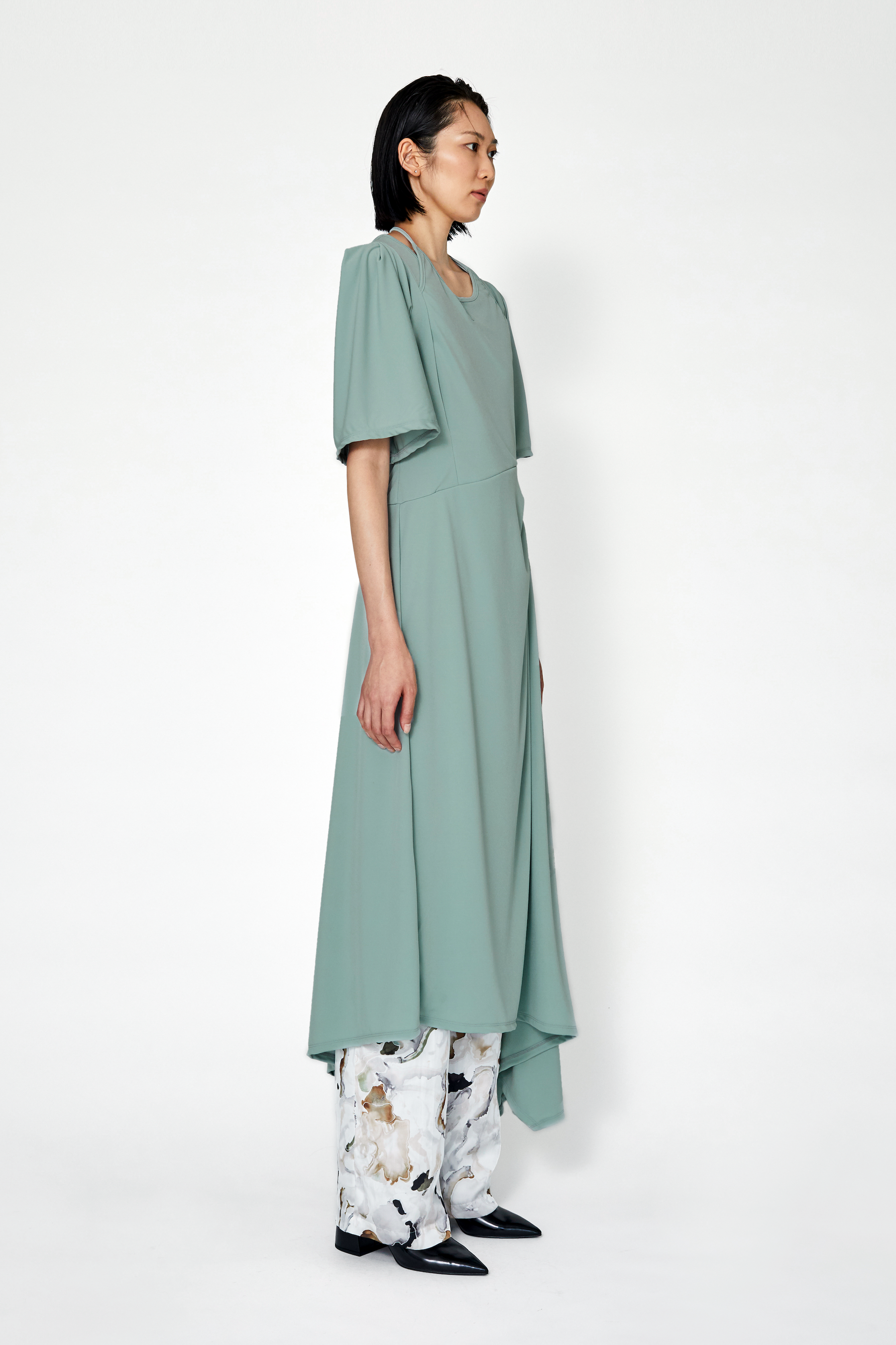 Fabaceae jersey dress (Mint)