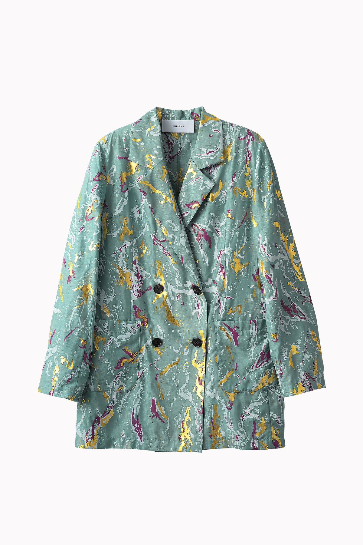 Flower vein foil jacket (Green)