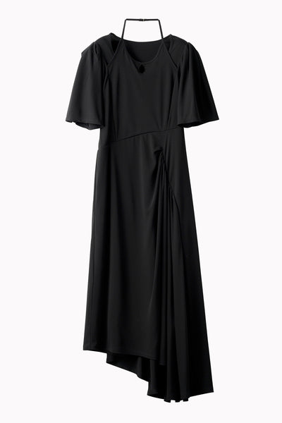 Fabaceae jersey dress (Black)