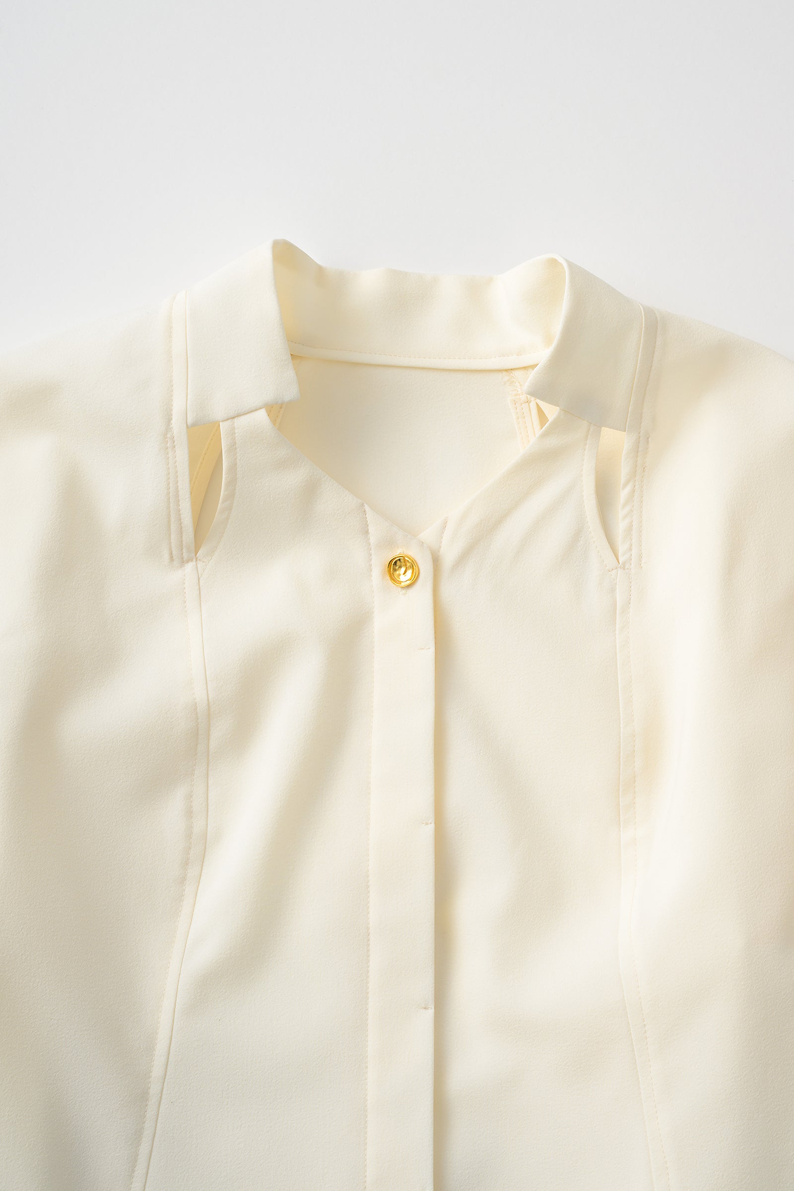 Cross cut shirt (Ivory)