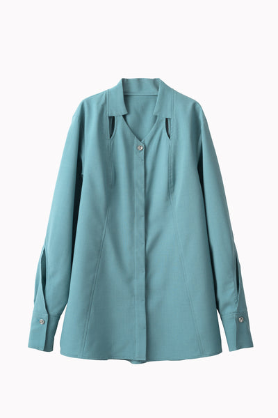Cross cut shirt (Green)