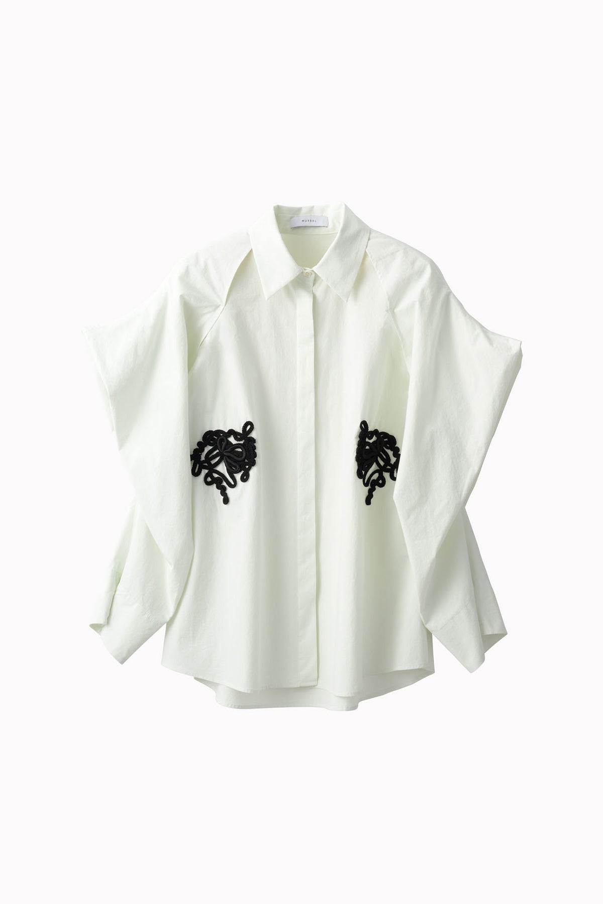 Trillium embroidered shirt (Pale mint)