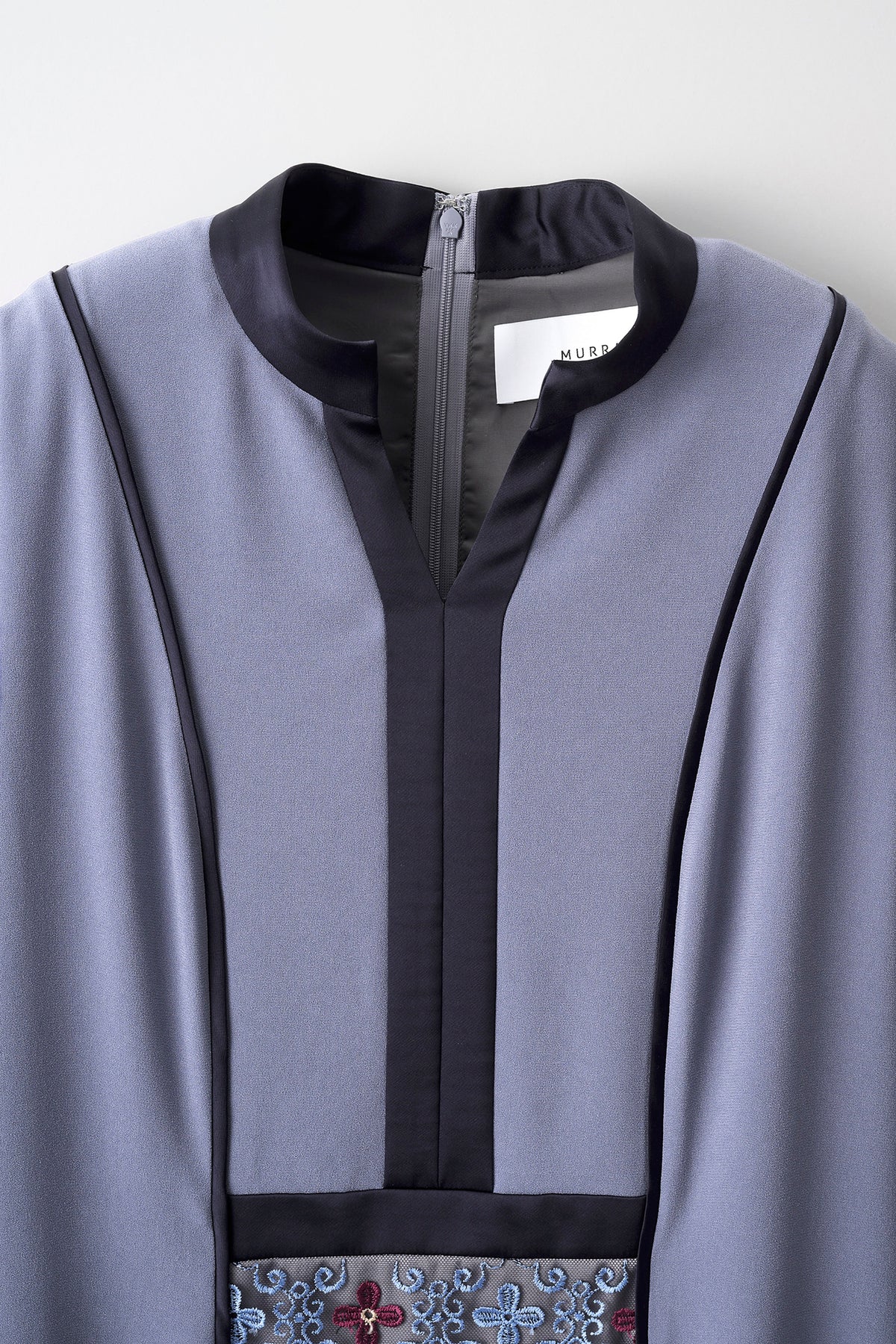 Framed flower lace dress (Blue)