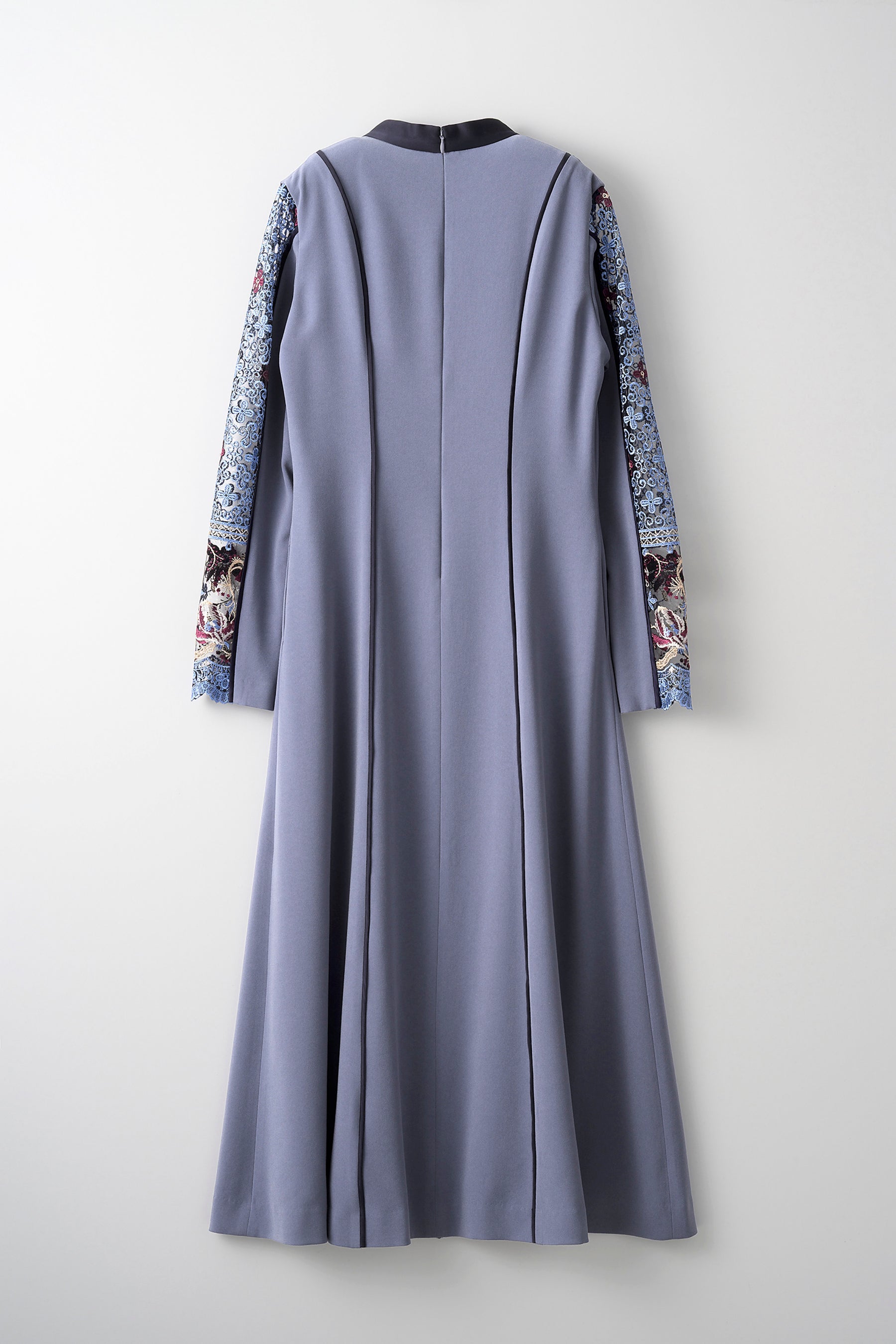 Framed flower lace dress (Blue)