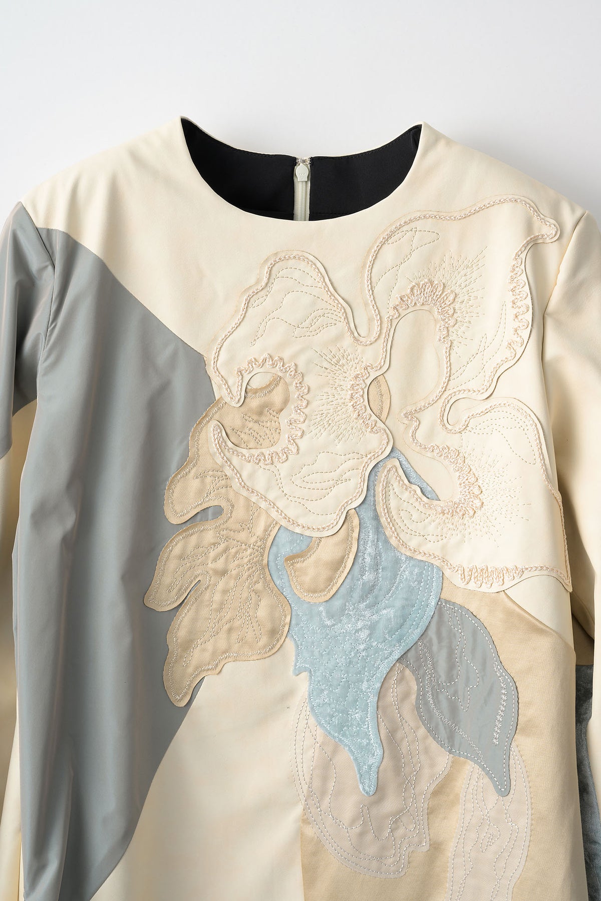 Patchwork embroidered dress (Multi)