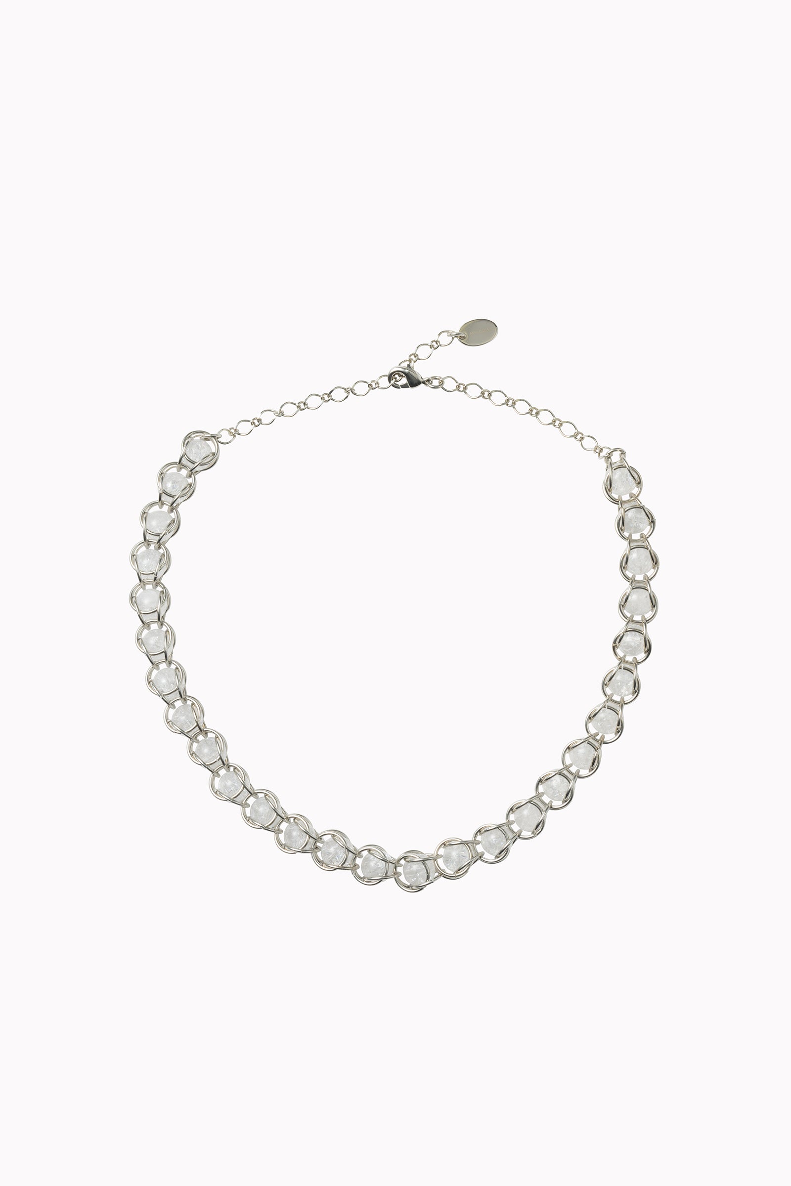 Chain mail necklace (Clear)