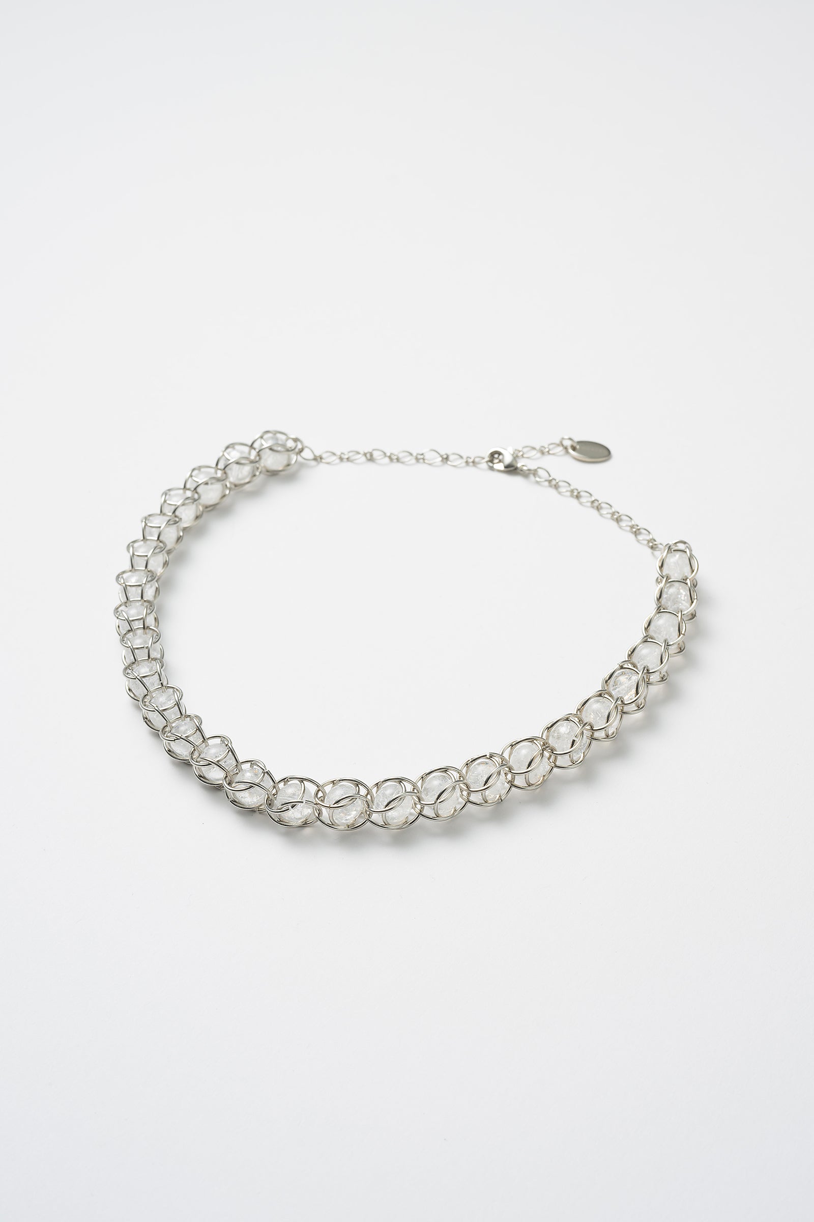 Chain mail necklace (Clear)