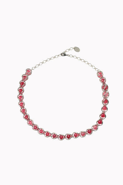 Chain mail necklace (Red)