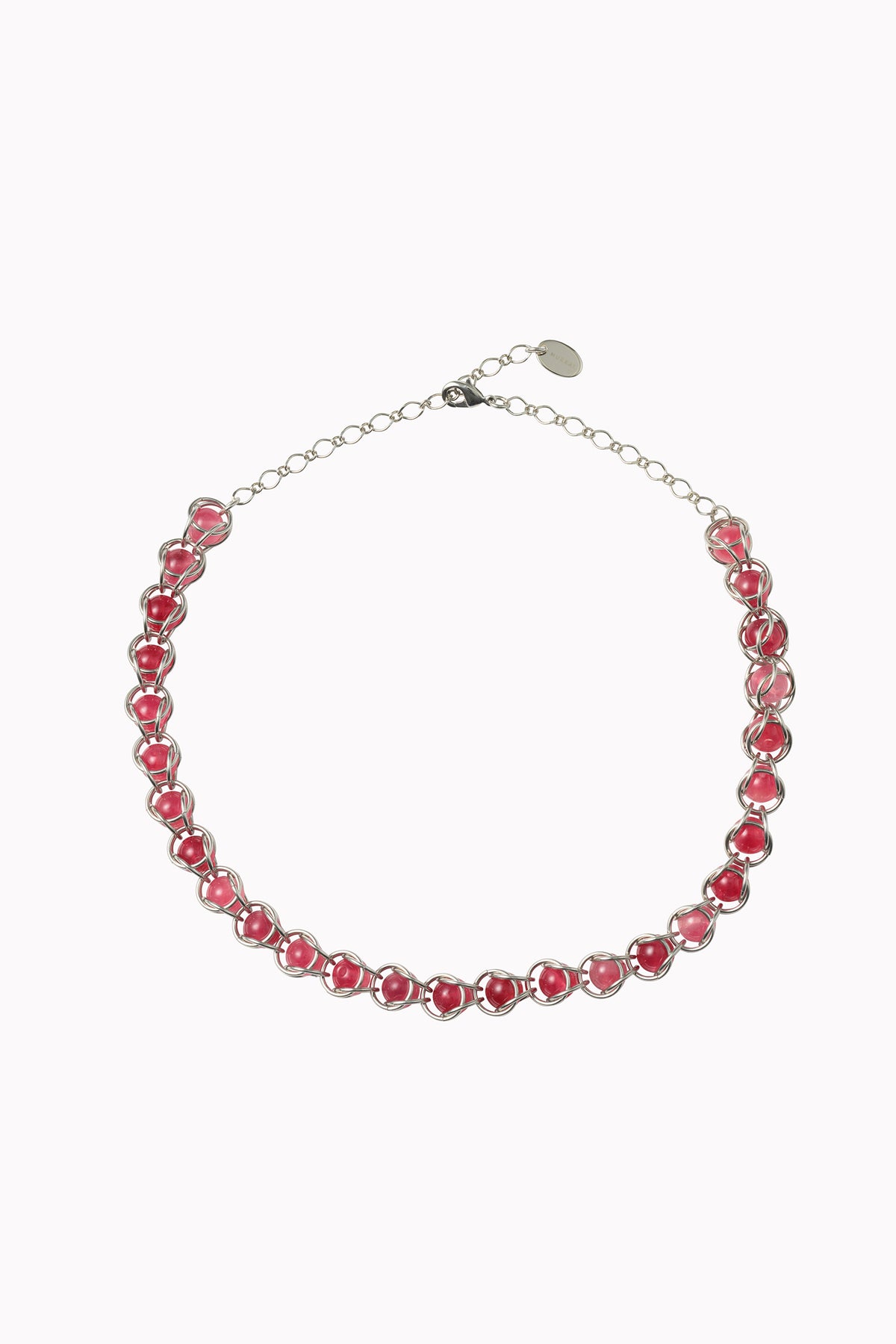 Chain mail necklace (Red)