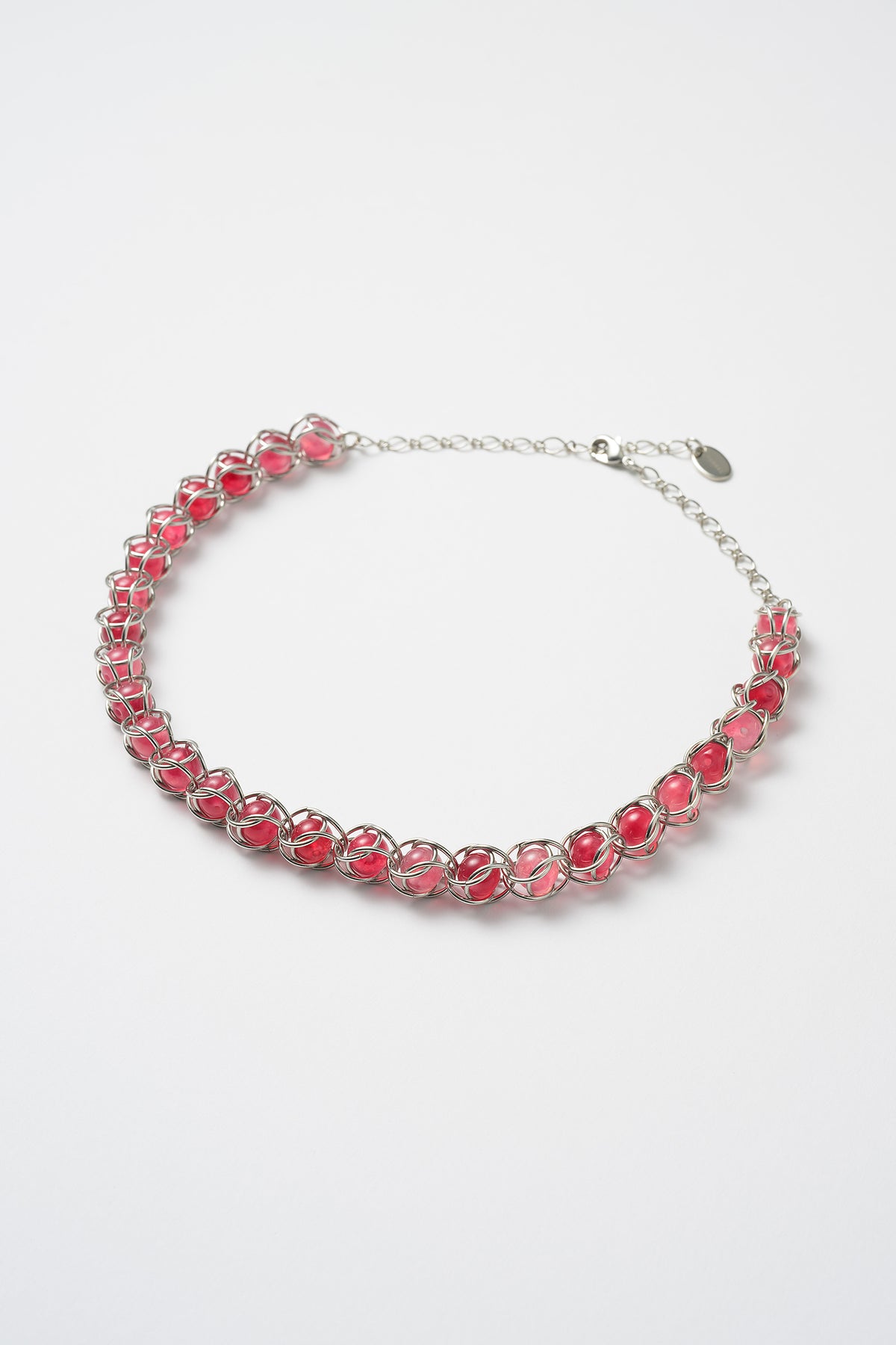 Chain mail necklace (Red)
