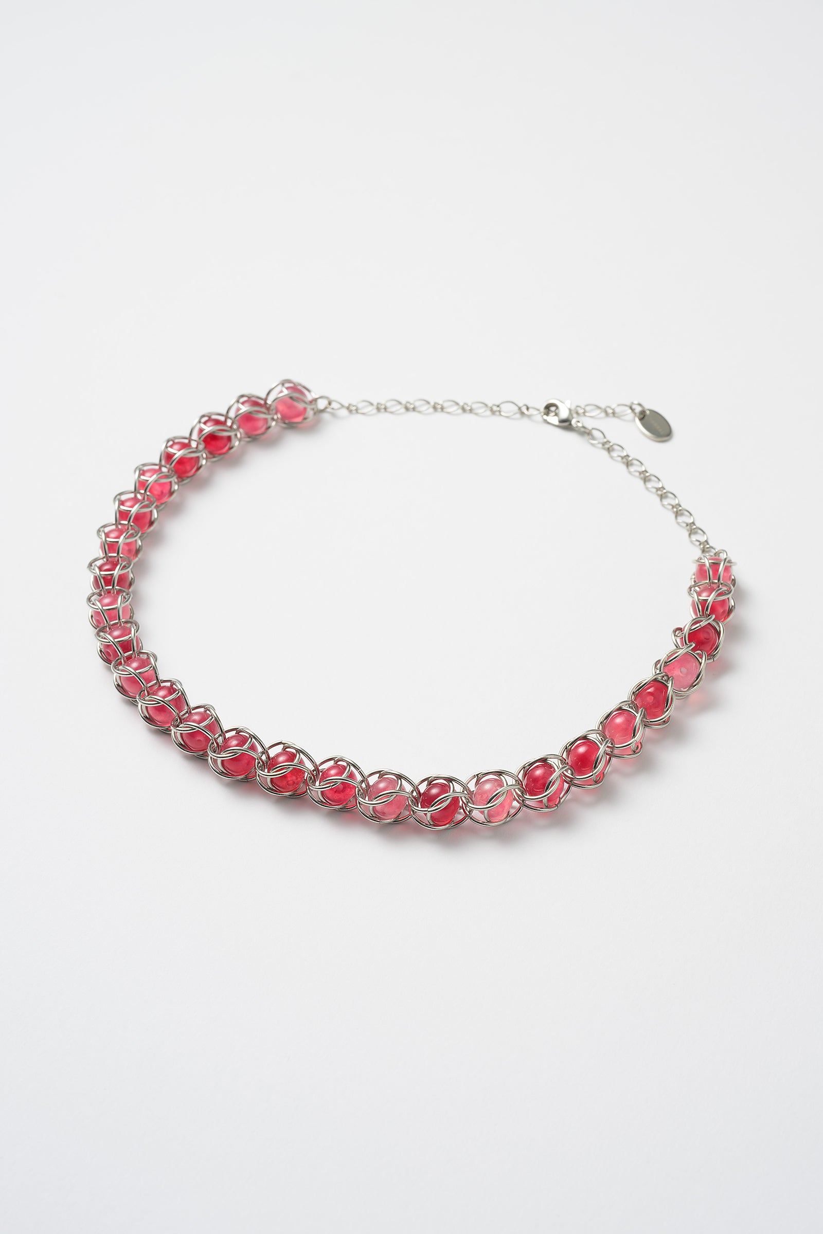 Chain mail necklace (Red)