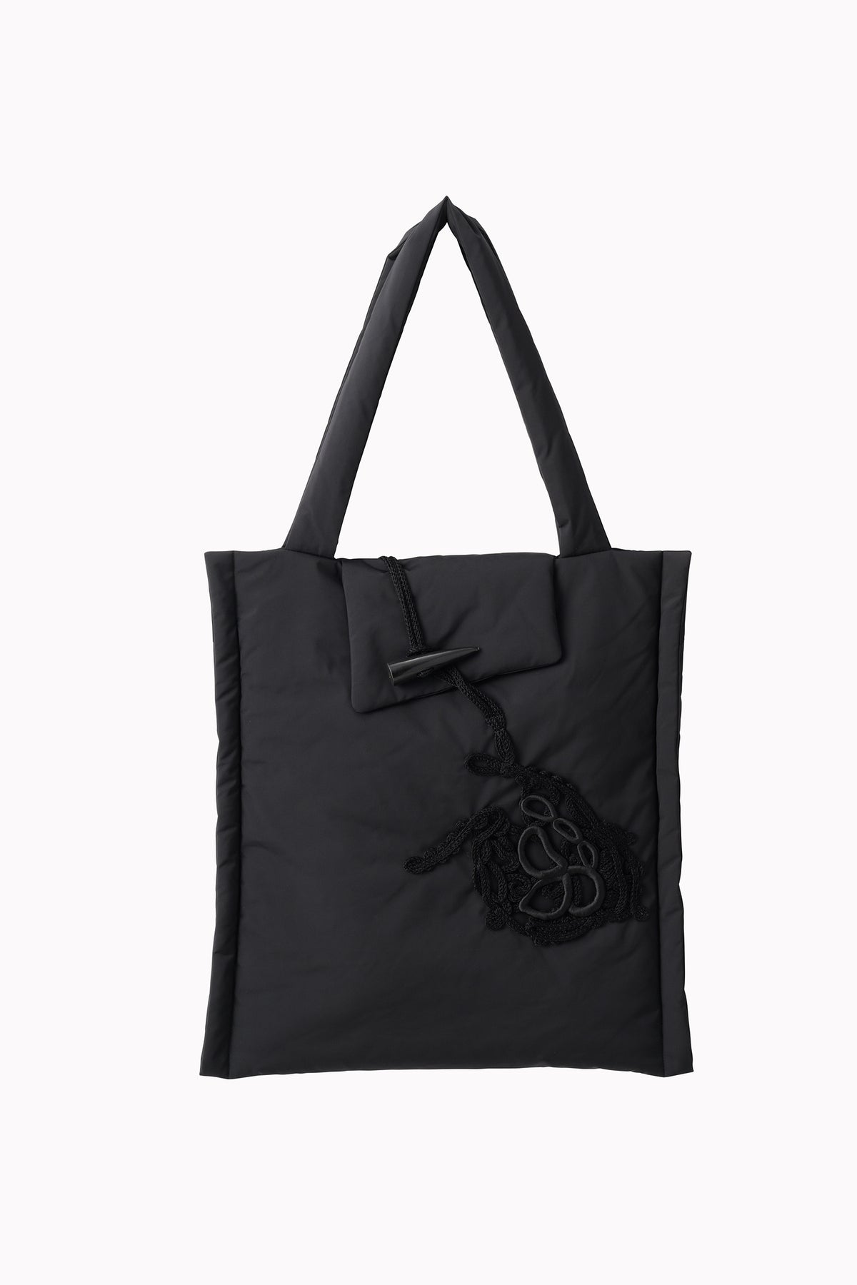 Trillium embroidered bag (Black)