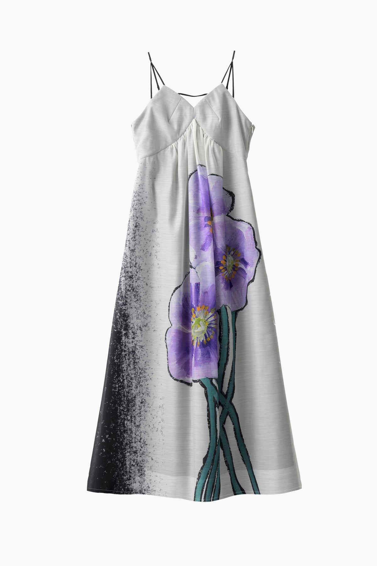 "Poppy" drawing camisole dress (Ivory)