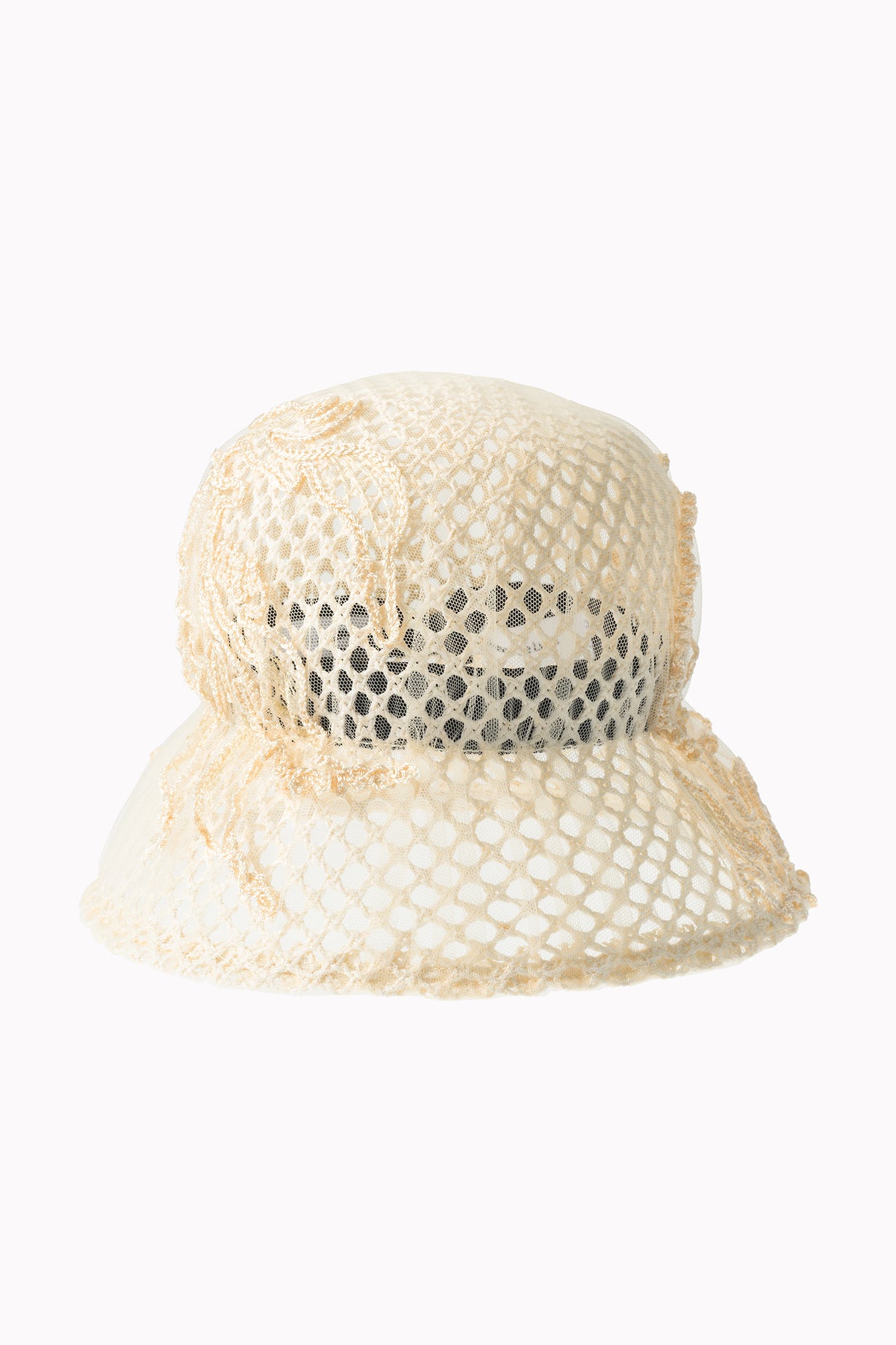 "Sea pea" Embroidered hat (Ivory)