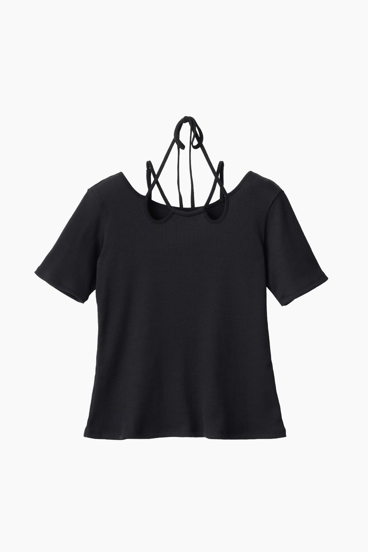 Ivy halfsleeve tops (Black)