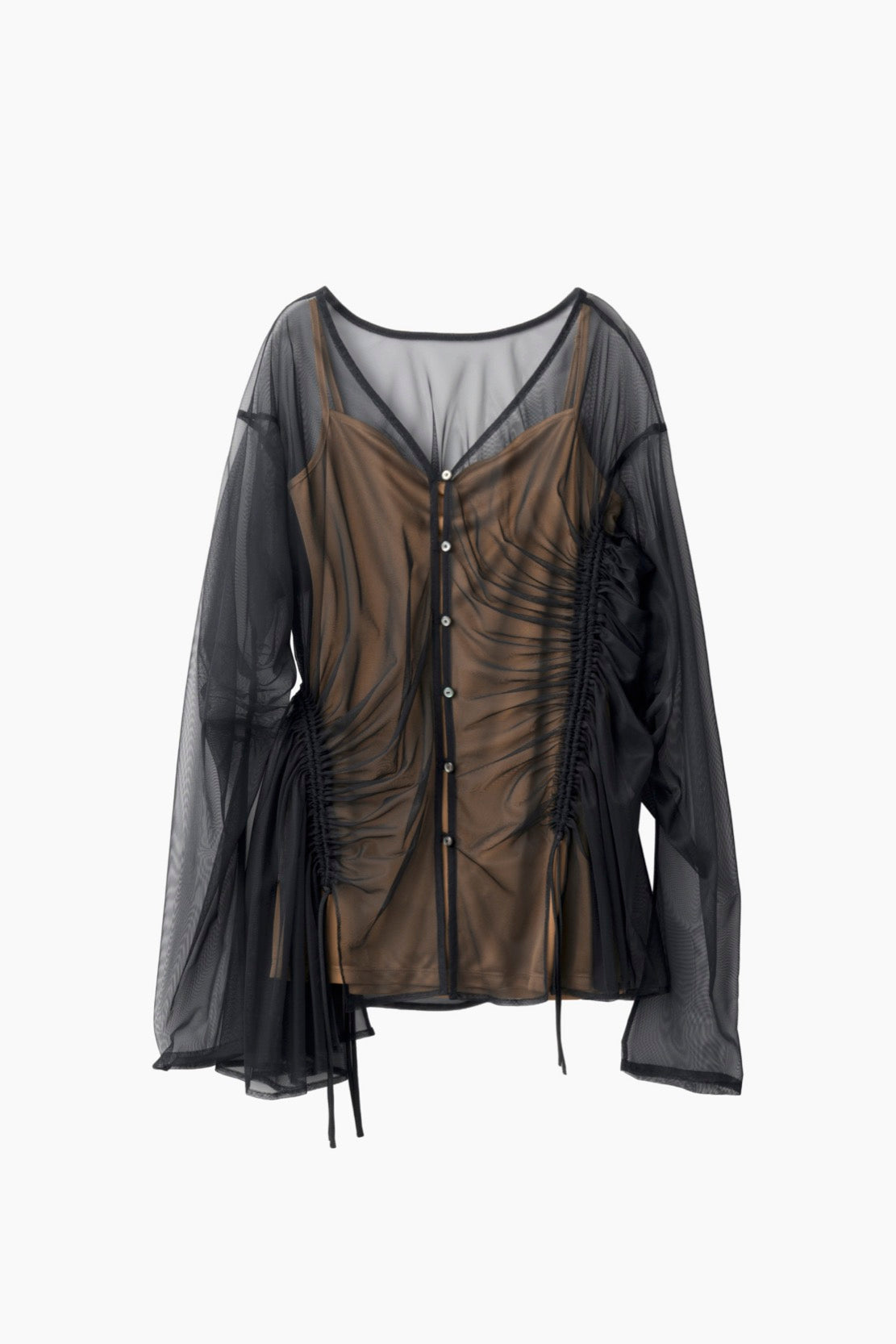 Stem tulle tops (Black)