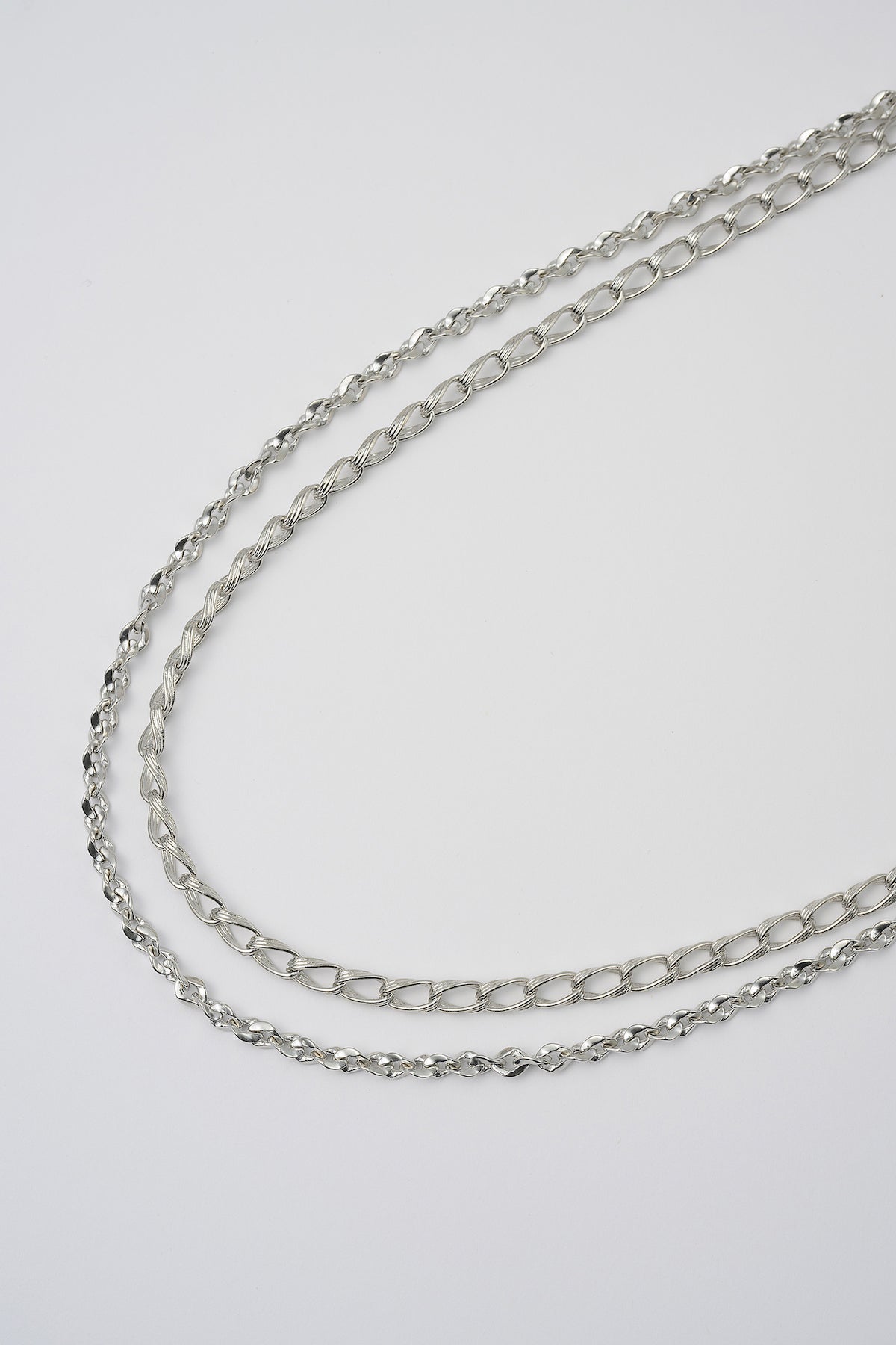 Petal chain belt (Silver)