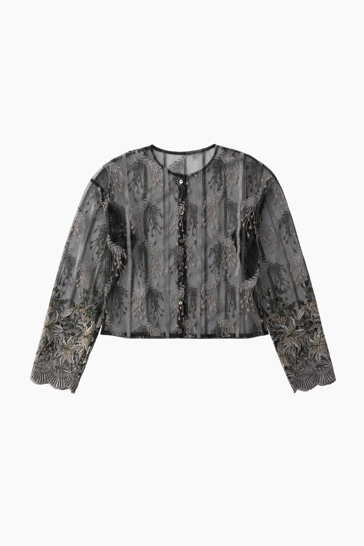 Classic lace cardigan (Black)